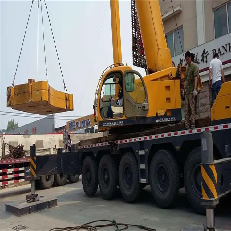 将乐县当地吊车出租|机器吊装|75吨|工厂搬迁服务